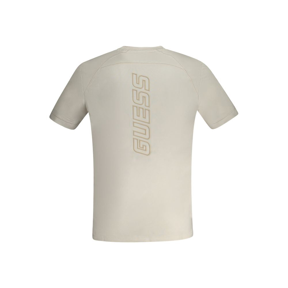 Guess Jeans Beige Polyester T-Shirt