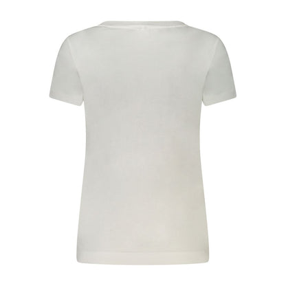 Guess Jeans White Cotton Tops & T-Shirt