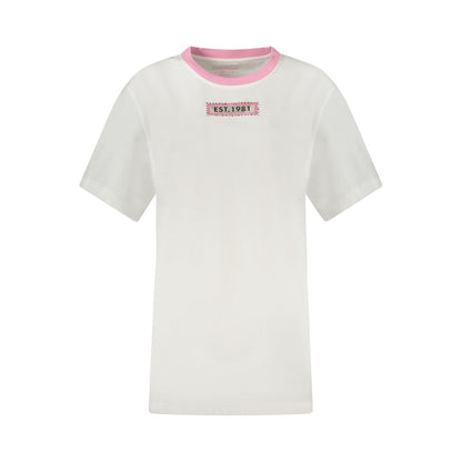 Guess Jeans White Cotton Tops & T-Shirt