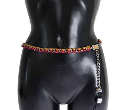 Dolce & Gabbana Elegant Multicolor Crystal-Embellished Belt Dolce & Gabbana