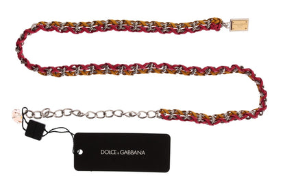 Dolce & Gabbana Elegant Multicolor Crystal-Embellished Belt Dolce & Gabbana