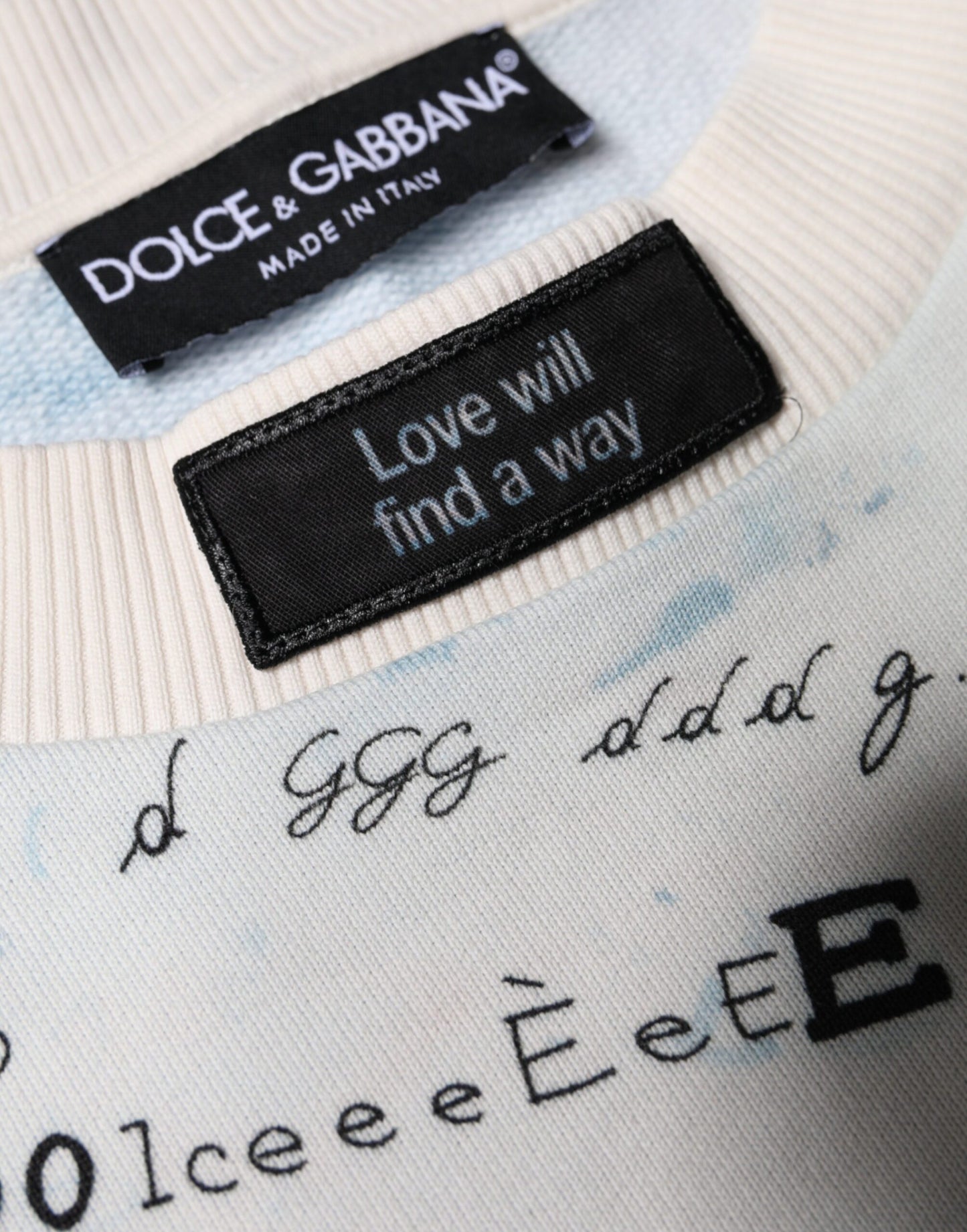 Dolce & Gabbana White DG Logo Cotton Men Sweatshirt Sweater