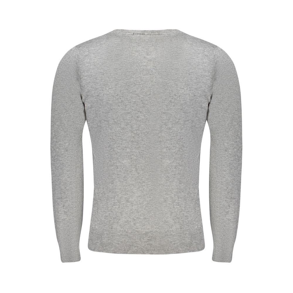 Cavalli Class Gray Polyester Sweater