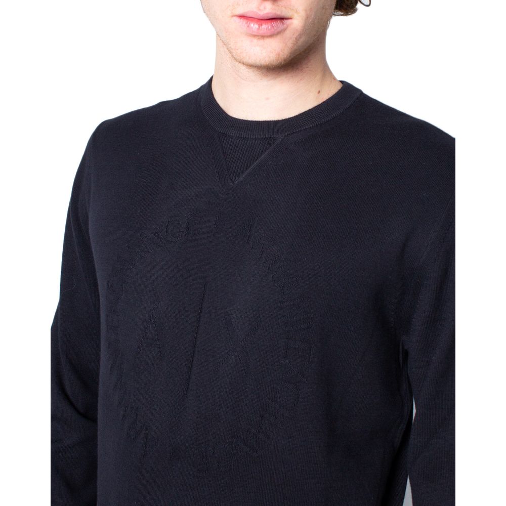 Armani Exchange Black Cotton T-Shirt