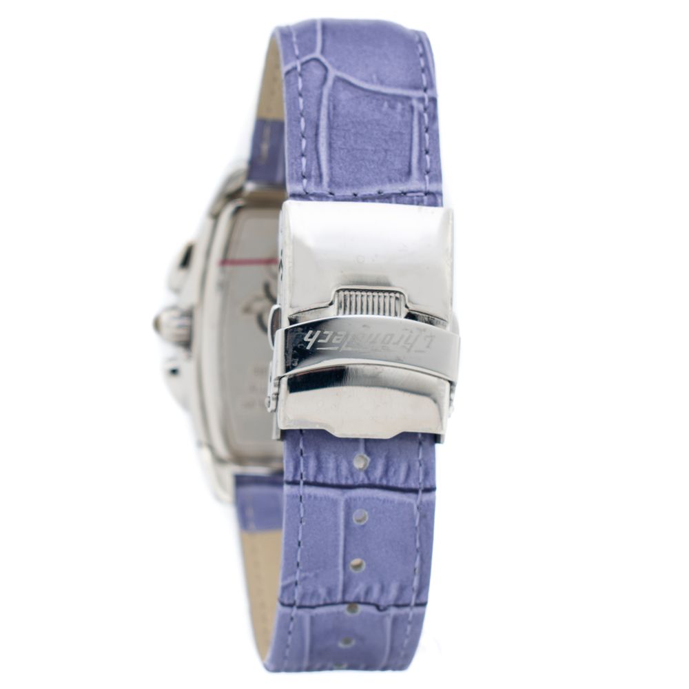 Chronotech Purple Leather Watch