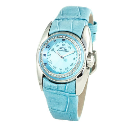 Chronotech Blue Leather Watch