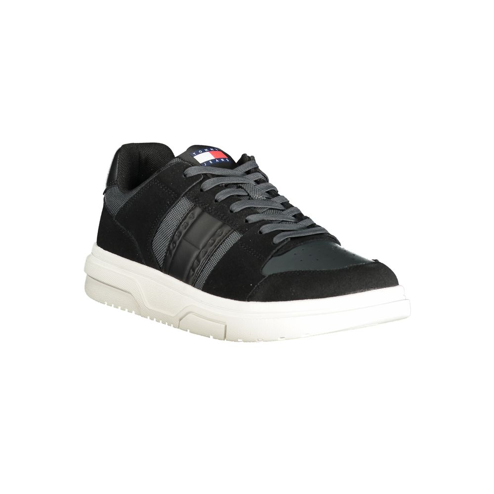 Tommy Hilfiger Black Polyester Sneaker