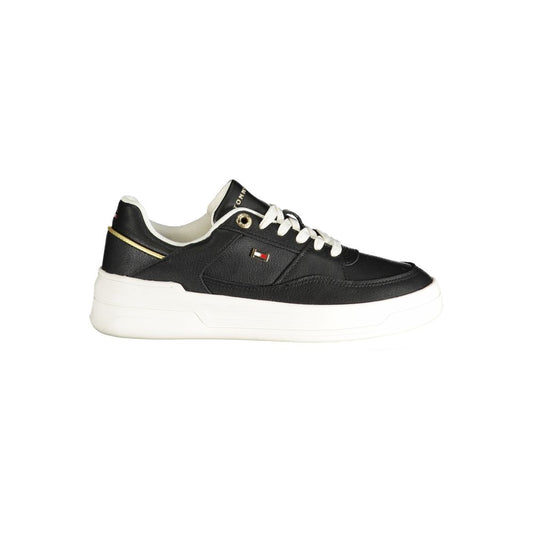 Tommy Hilfiger Black Polyester Sneaker