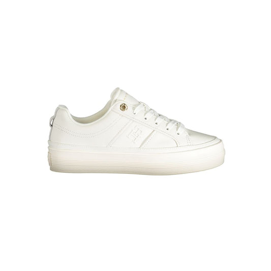 Tommy Hilfiger White Polyester Sneaker