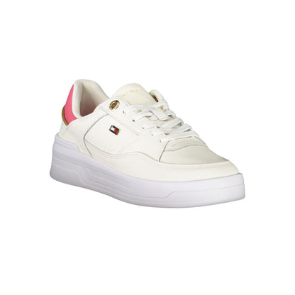 Tommy Hilfiger White Polyester Sneaker