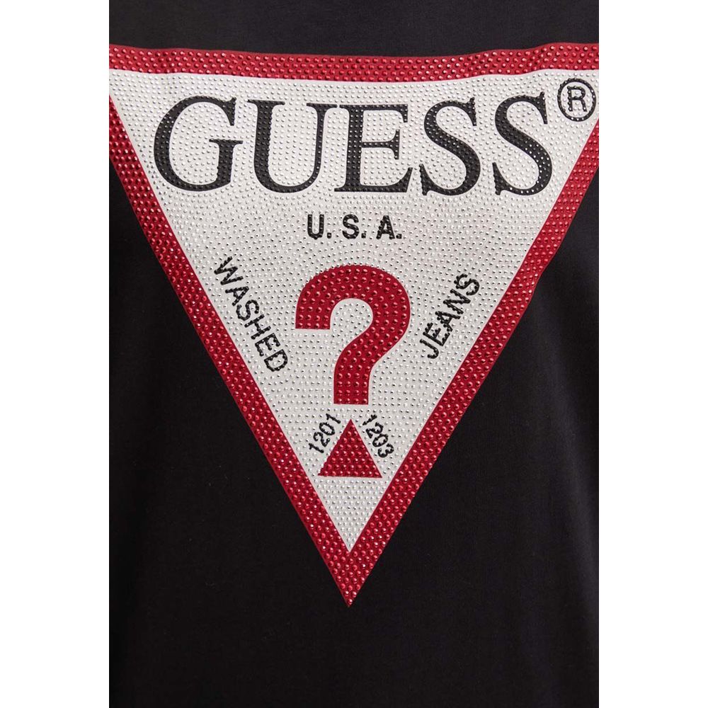 Guess Black Cotton Tops & T-Shirt