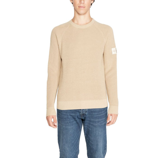 Calvin Klein Jeans Beige Organic Cotton Sweater