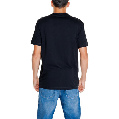 Calvin Klein Jeans Black Cotton Rigenerato T-Shirt