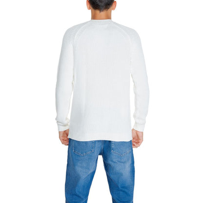 Calvin Klein Jeans White Organic Cotton Sweater