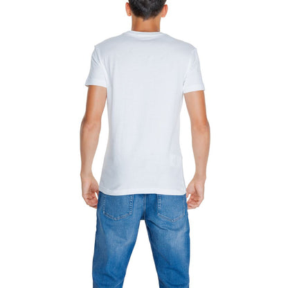 Calvin Klein Jeans White Cotton Rigenerato T-Shirt