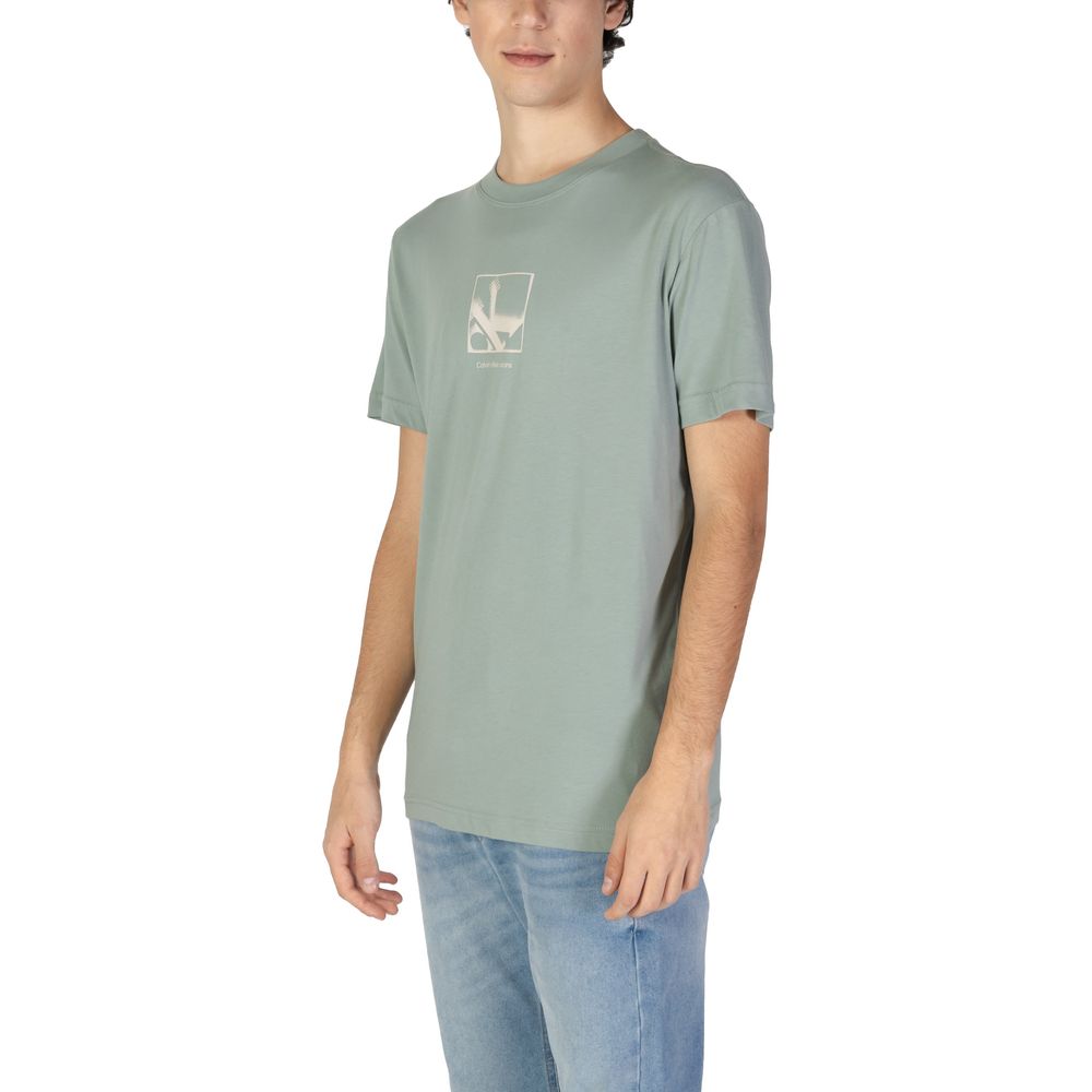 Calvin Klein Jeans Green Cotton Rigenerato T-Shirt