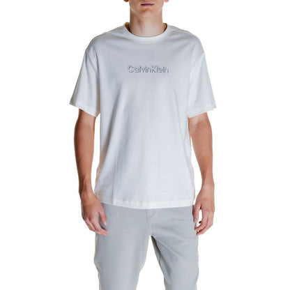 Calvin Klein Cream Cotton T-Shirt