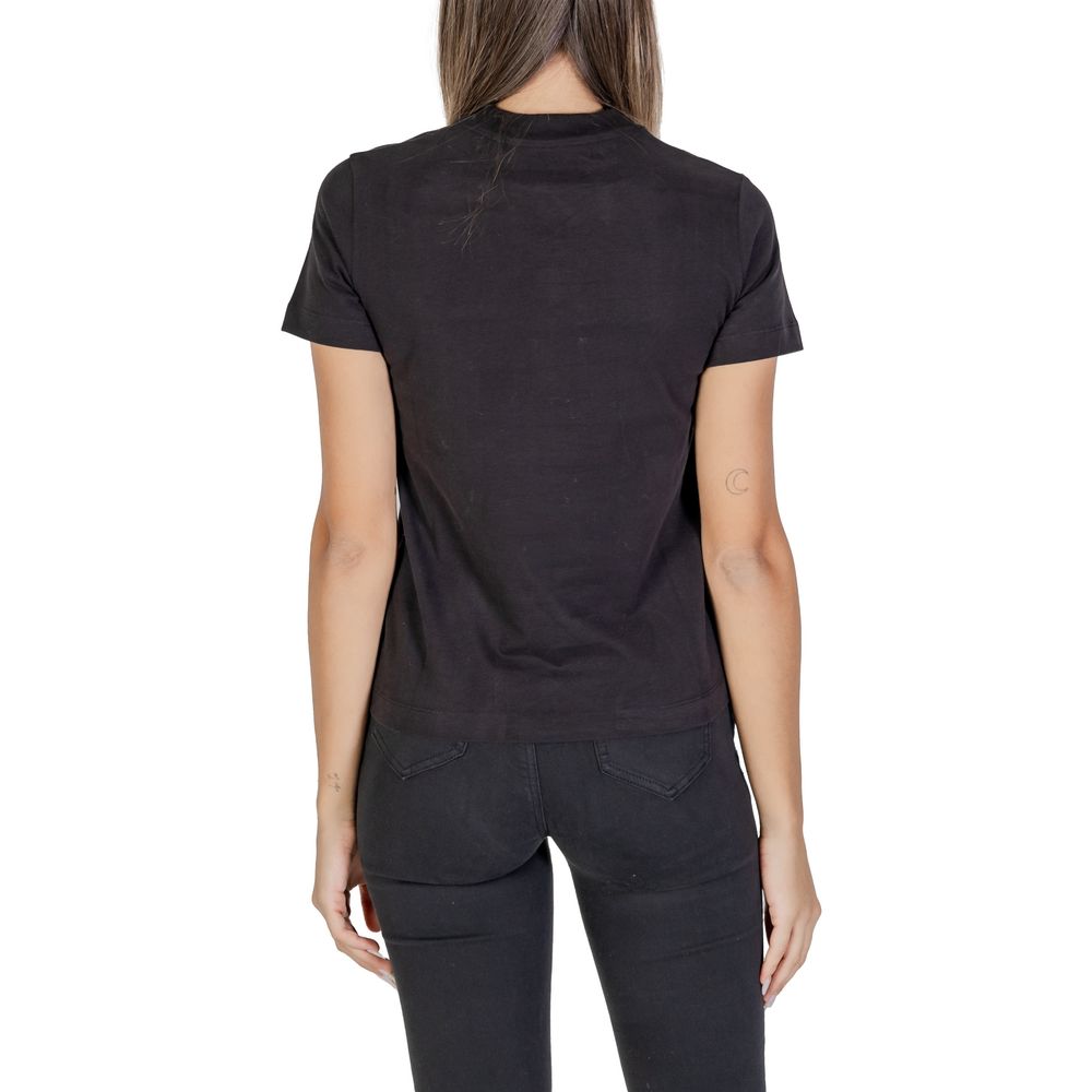 Calvin Klein Jeans Black Cotton Tops & T-Shirt