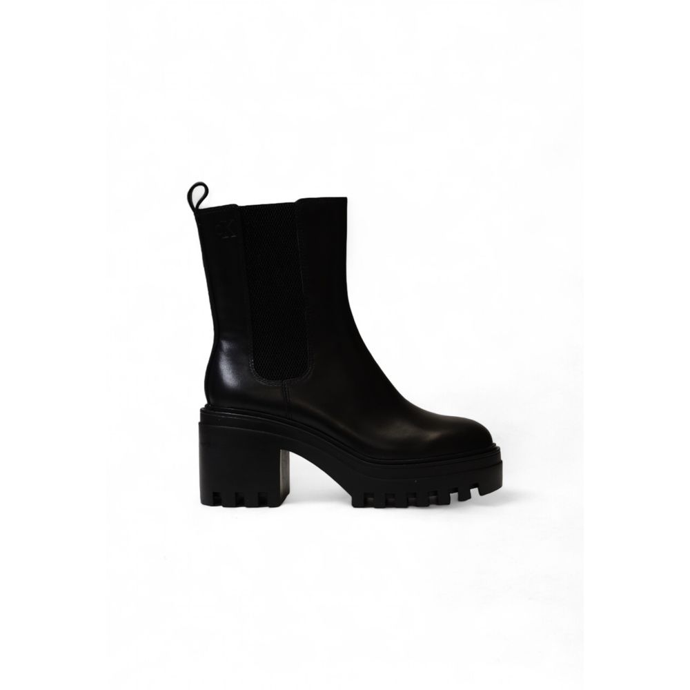 Calvin Klein Black Leather Boot