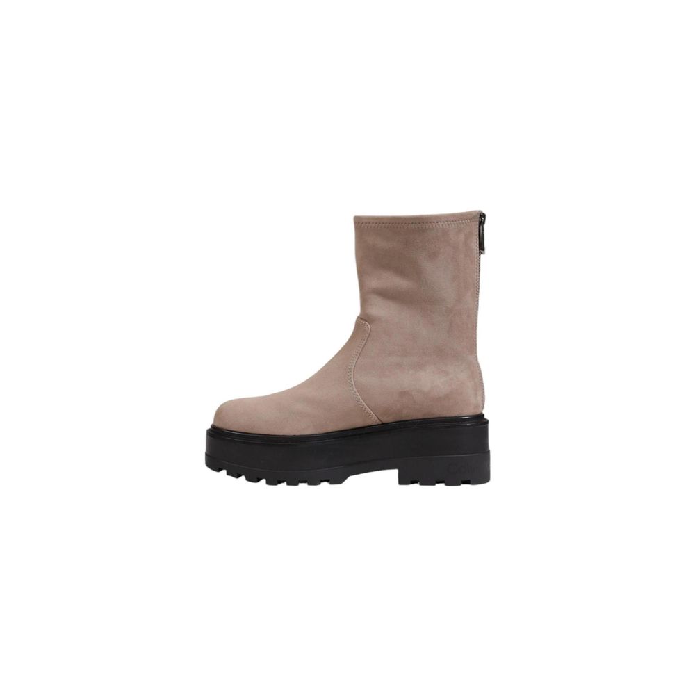 Calvin Klein Gray Recycled Polyester Boot