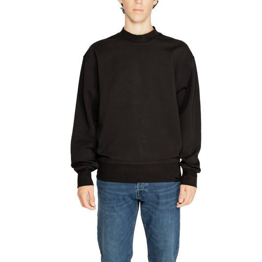 Calvin Klein Jeans Black Cotton Rigenerato Sweater