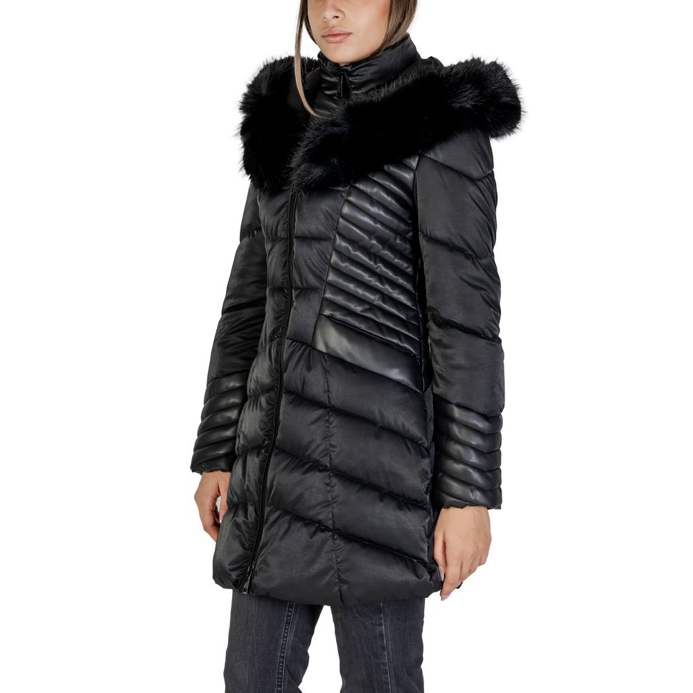 Guess Black Polyethylene Jackets & Coat