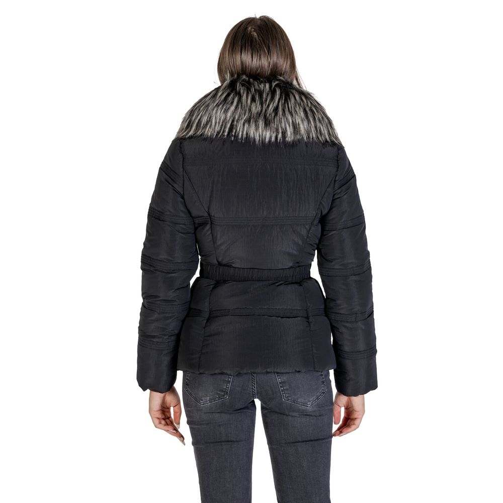 Guess Black Polyamide Jackets & Coat