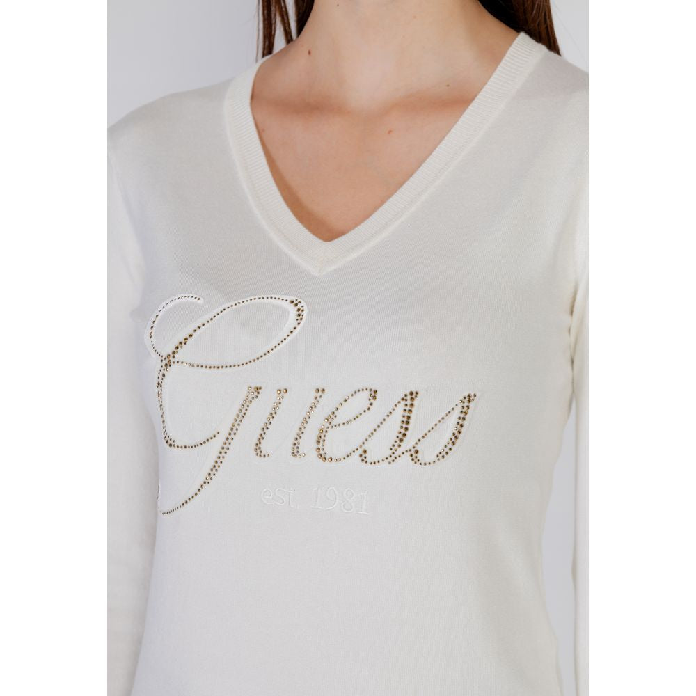 Guess White Viscose Tops & T-Shirt