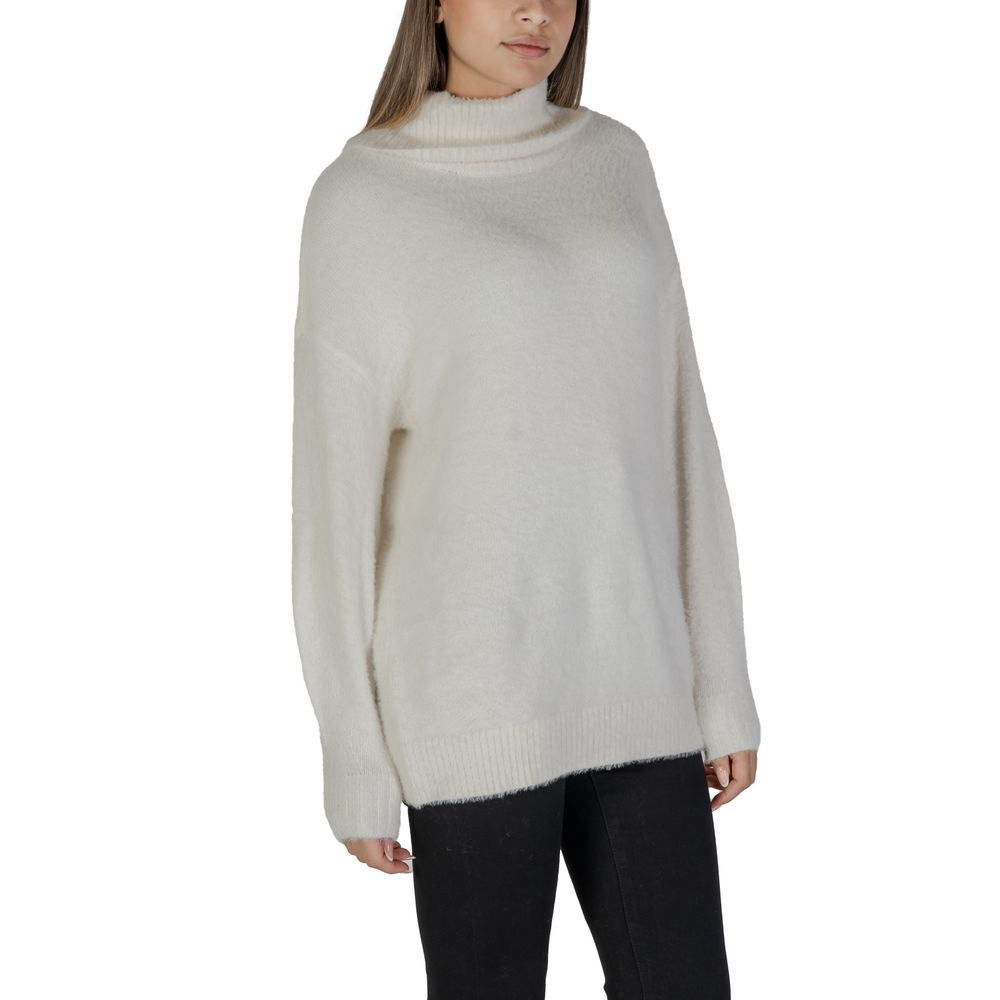 Only White Nylon Sweater