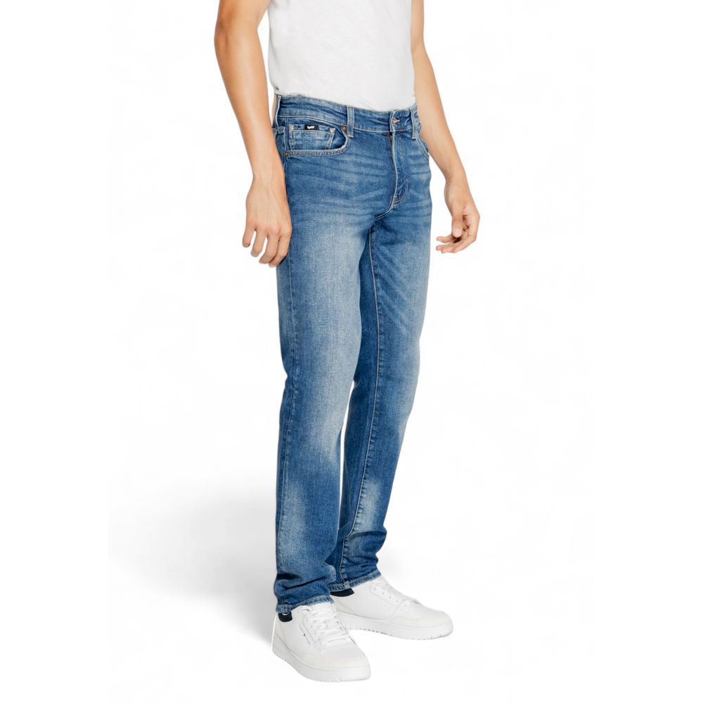 Gas Blue Cotton Jeans & Pant