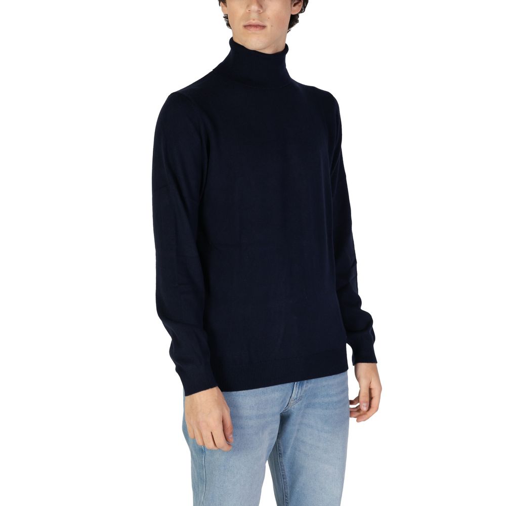 Gas Blue Cotton Sweater