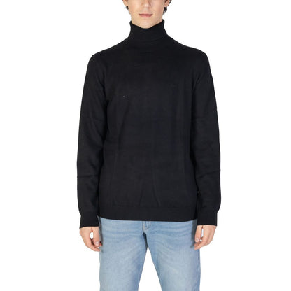 Gas Black Cotton Sweater