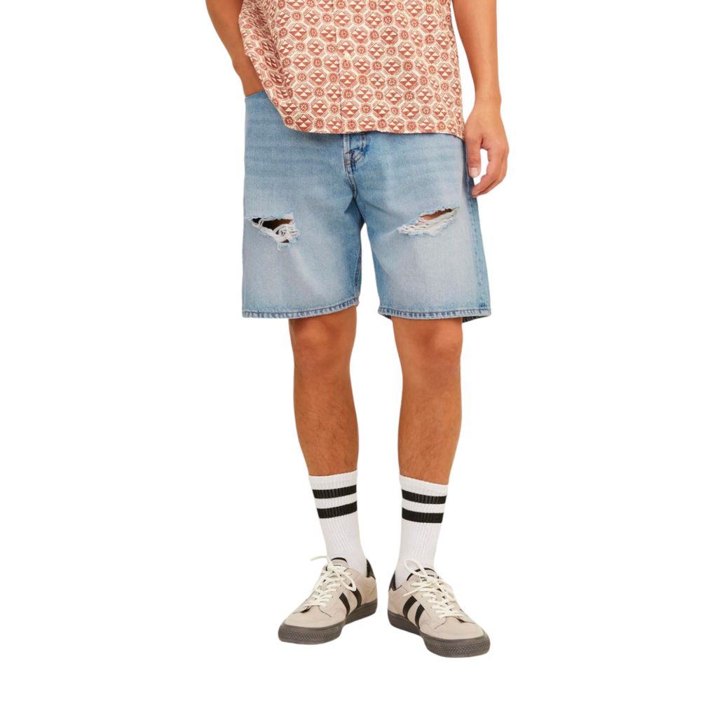 Jack Jones Light Blue Cotton Short