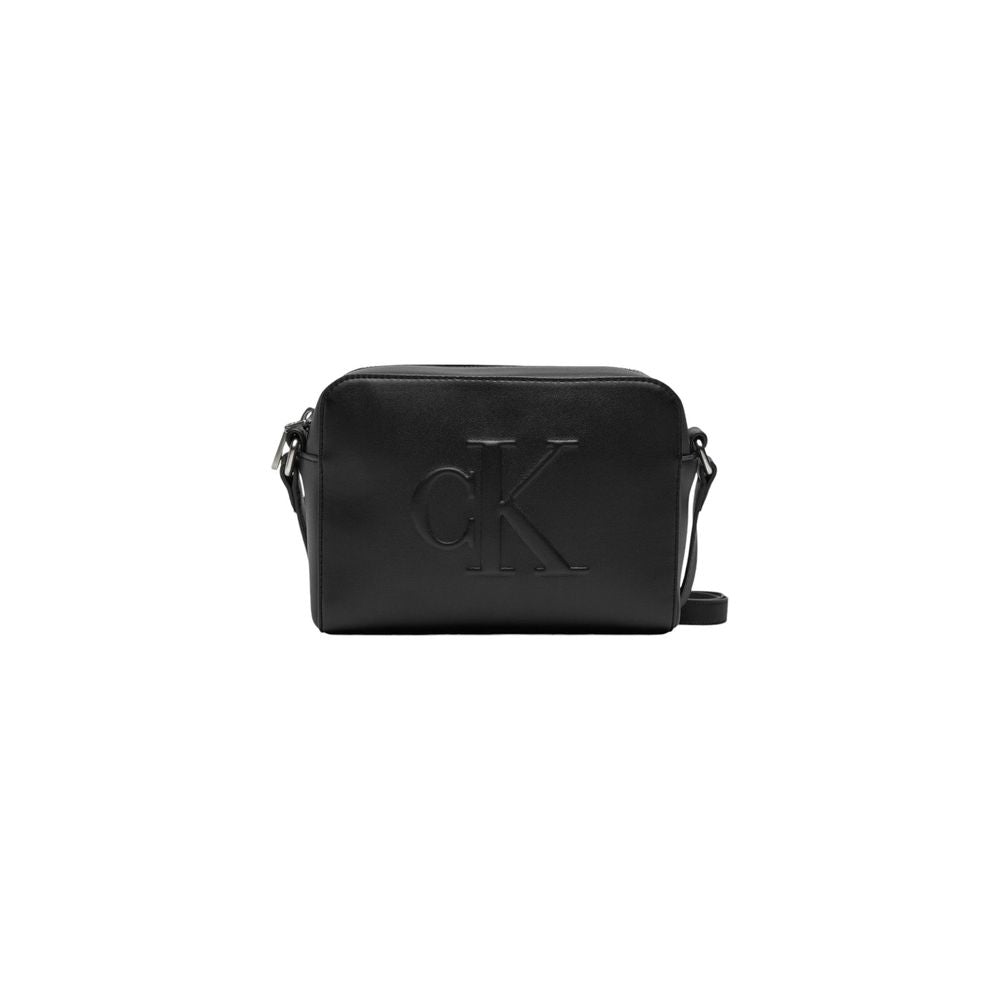 Calvin Klein Jeans Black Synthetic Leather Handbag