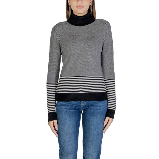 Sandro Ferrone Black And White Viscose Sweater