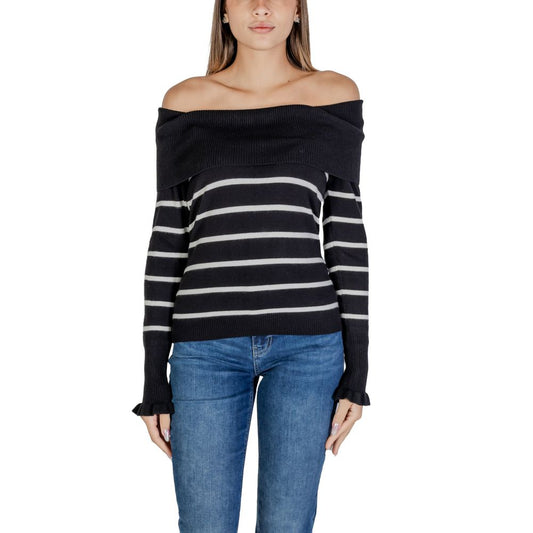 Sandro Ferrone Black And White Viscose Sweater