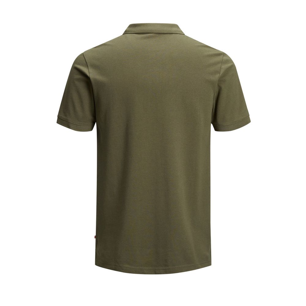 Jack Jones Green Cotton Polo Shirt