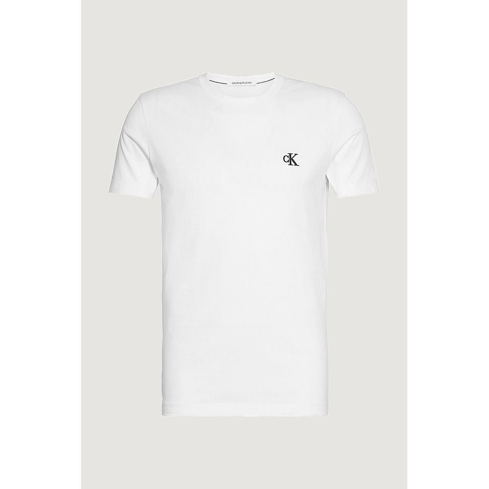 Calvin Klein Jeans White Cotton T-Shirt