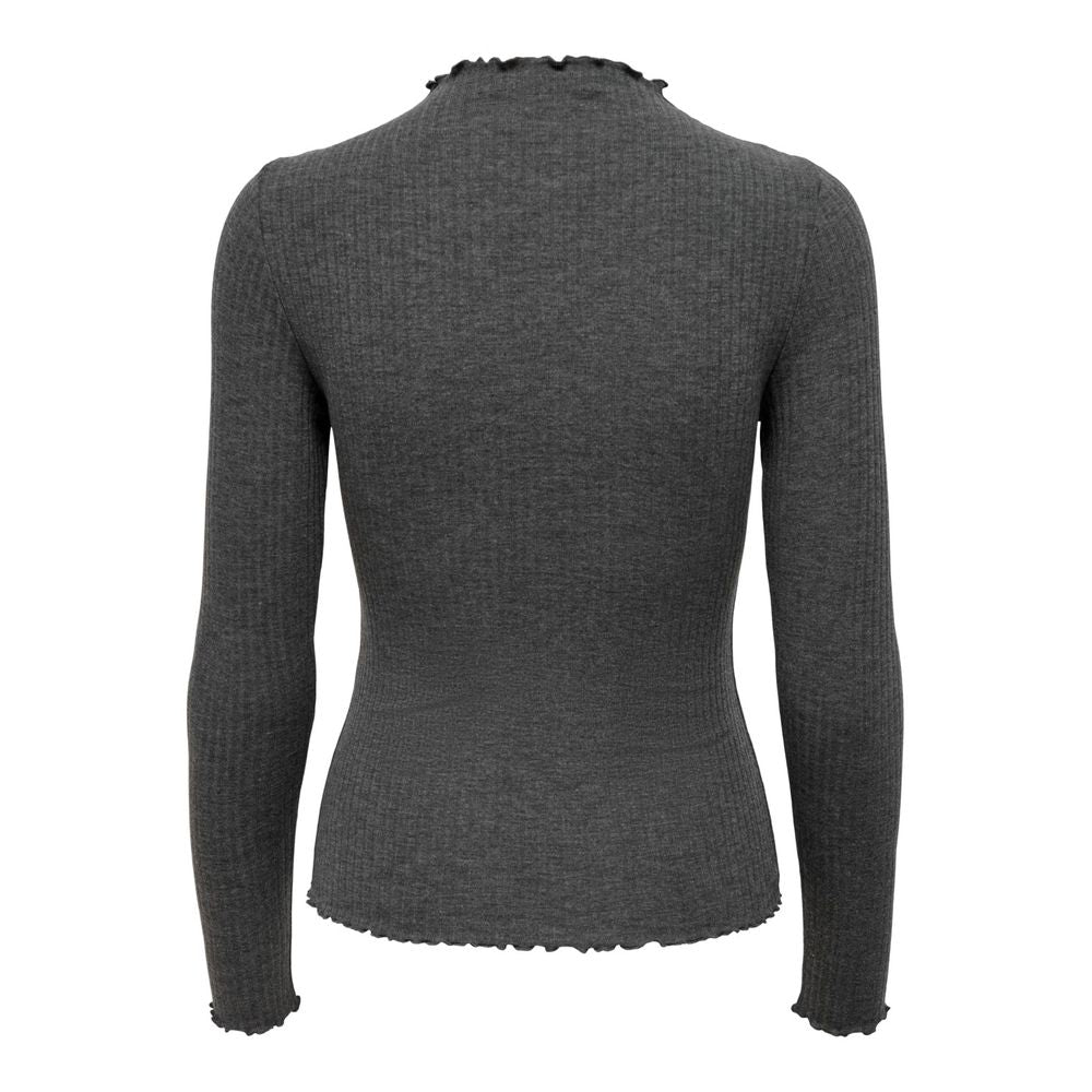 Only Gray Polyester Sweater