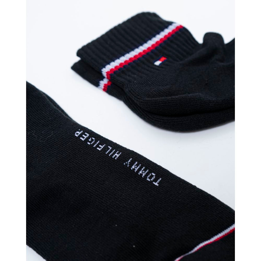 Tommy Hilfiger Black Cotton Sock