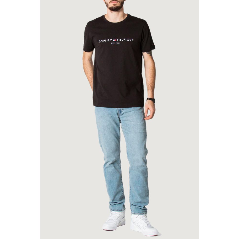 Tommy Hilfiger Black Cotton T-Shirt