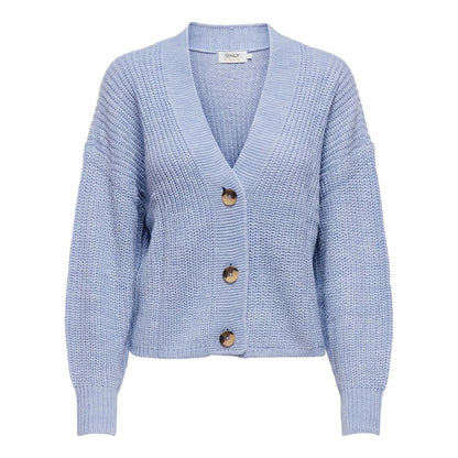 Only Blue Acrylic Cardigan