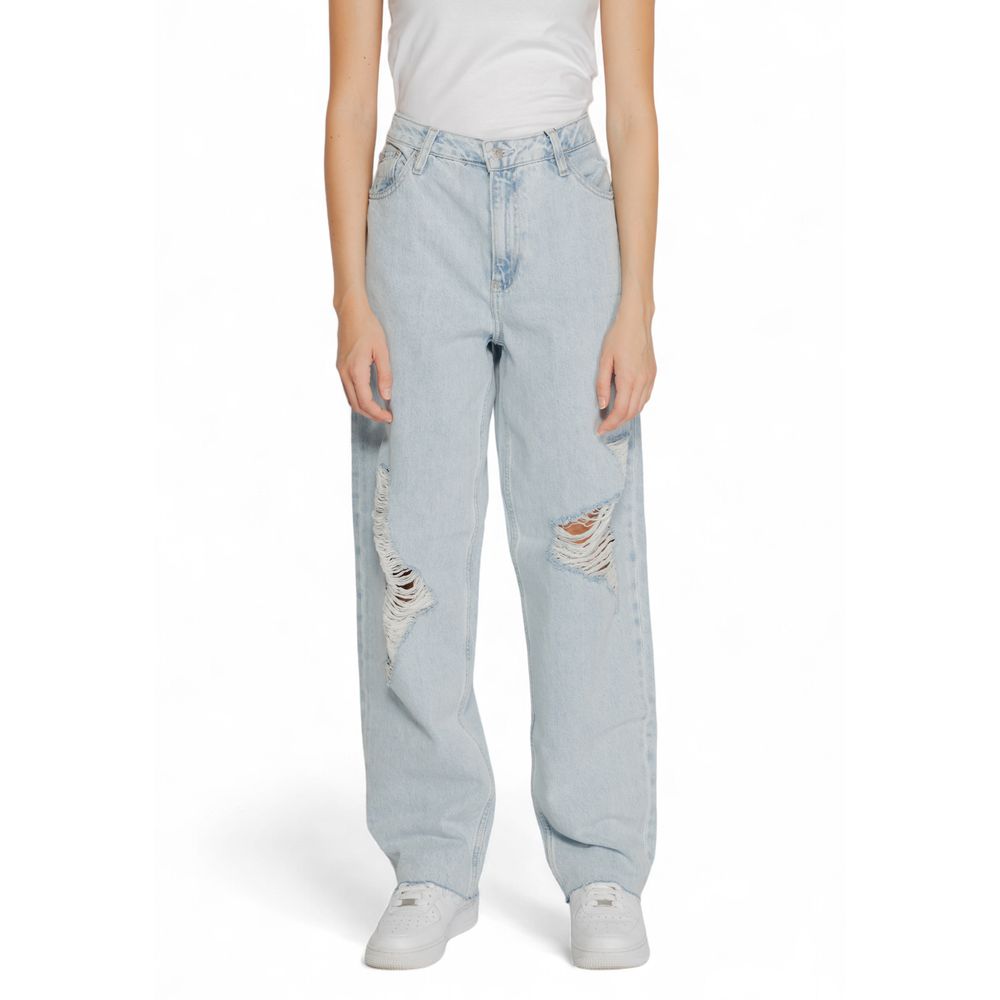 Calvin Klein Jeans Light Blue Cotton Jeans & Pant