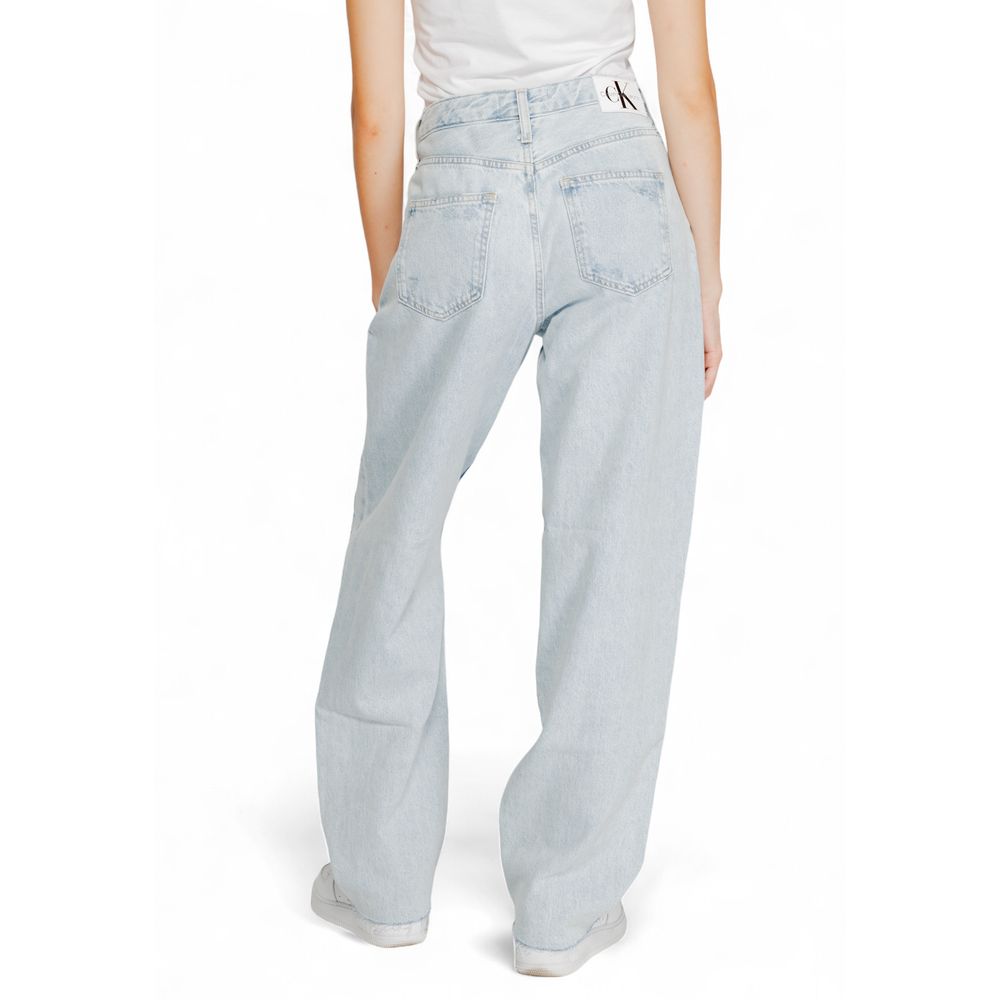 Calvin Klein Jeans Light Blue Cotton Jeans & Pant