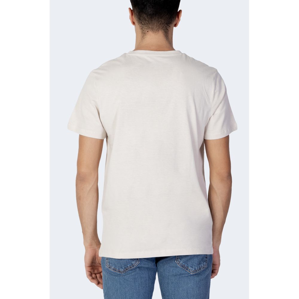 Jack Jones Beige Cotton T-Shirt