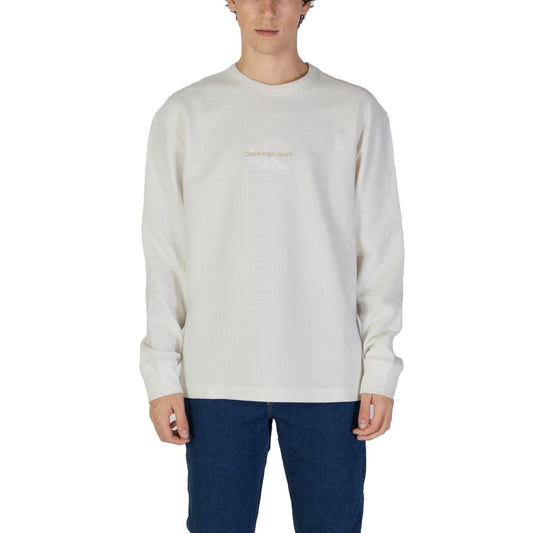 Calvin Klein Jeans Cream Cotton Sweater