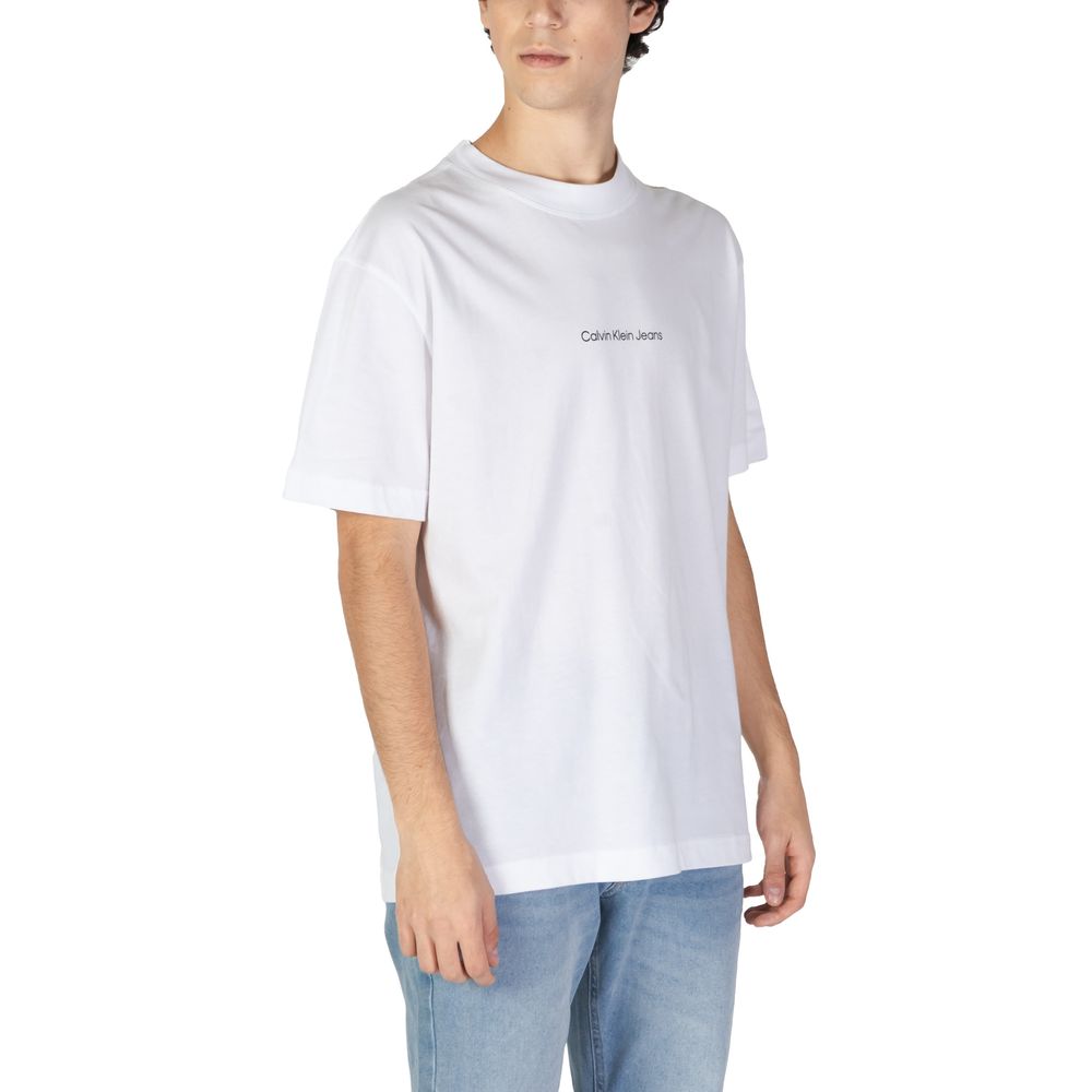 Calvin Klein Jeans White Cotton T-Shirt