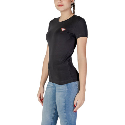 Guess Black Cotton Tops & T-Shirt