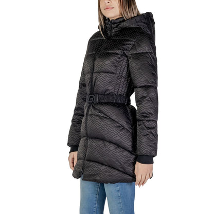 Guess Black Polyester Jackets & Coat