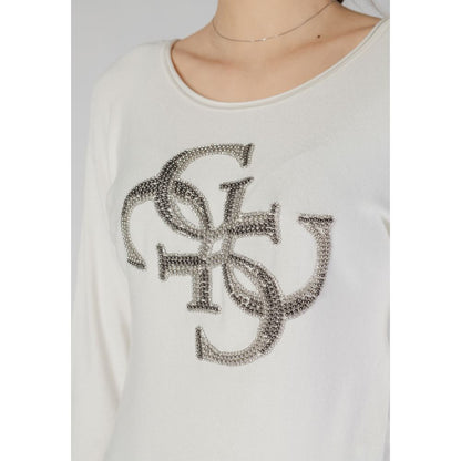 Guess White Viscose Tops & T-Shirt